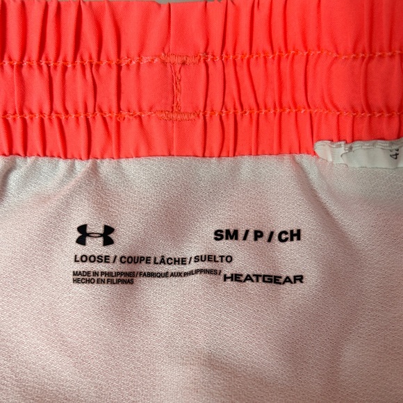 Under Armour Women's Bright Pink Athletic Shorts - Picture 3 of 6